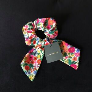 NWT Rifle Paper Co. Floral Bow Scrunchie - Multicolor